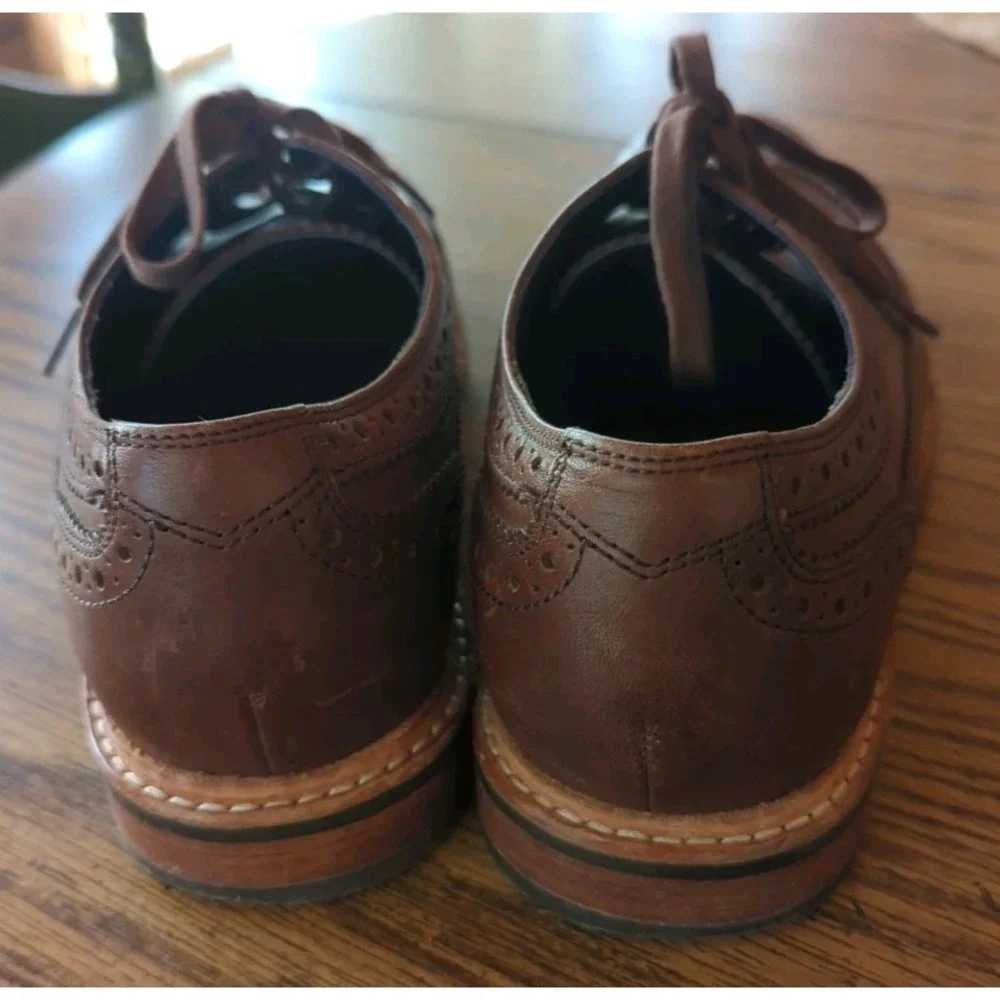 Cole Haan‎ Grand OS Men's Wingtip Oxford Brown Leather Shoes Size 7 M